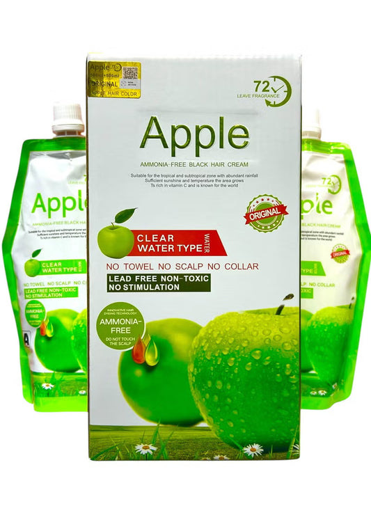 Apple Ammonia Free Black Hair Color Cream 1000ml