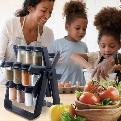 Rotating Spice Rack Organizer , منظم التوابل الدوّار من