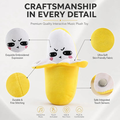 Plush Fruit Interactive Music Toy  لعبة موسيقية تفاعلية محشوة على شكل فاكهة