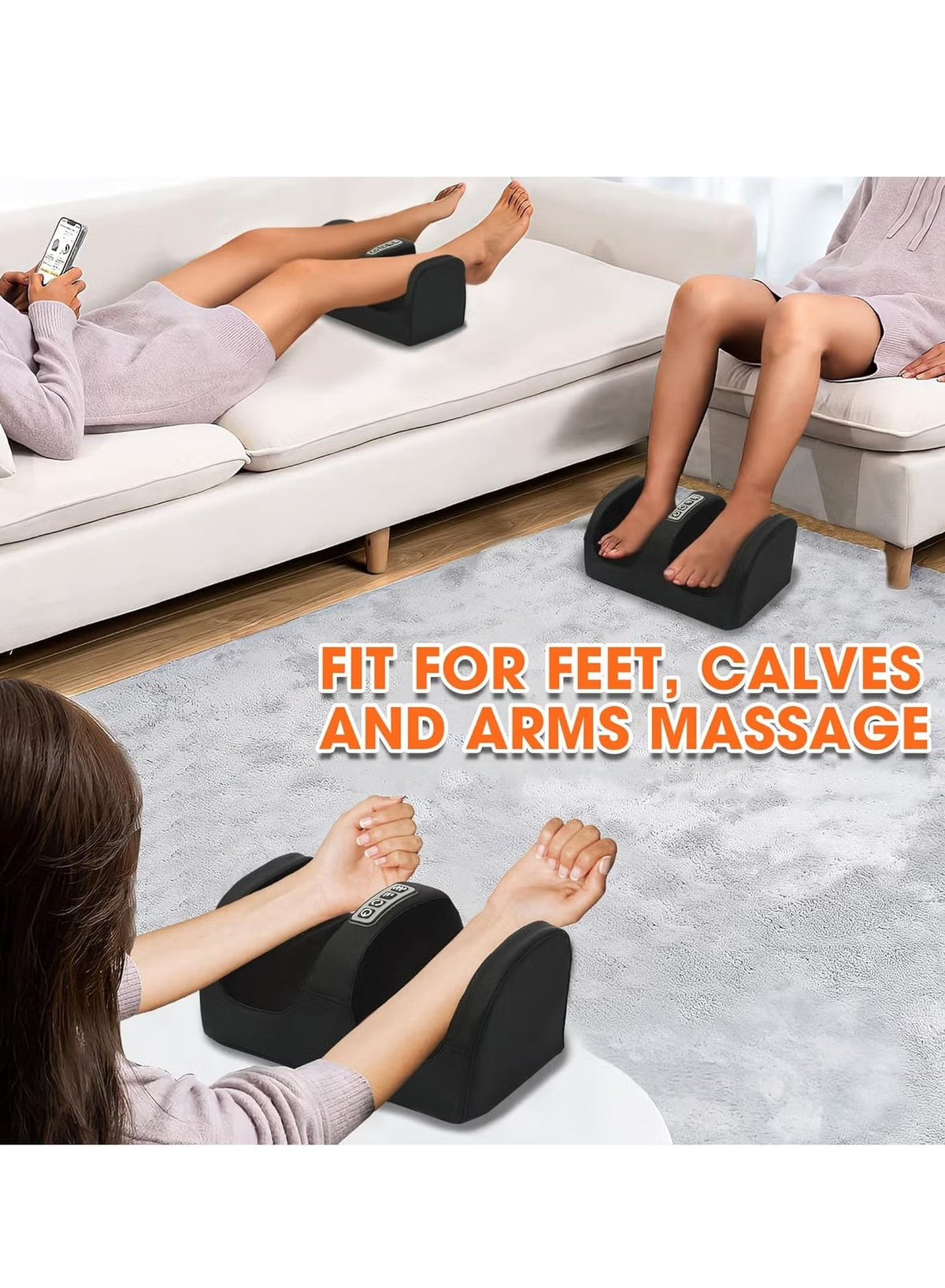 Smart Electric Foot & Calf Massager 🦶 جهاز تدليك كهربائي للقدمين والساقين مع خاصية التدفئة