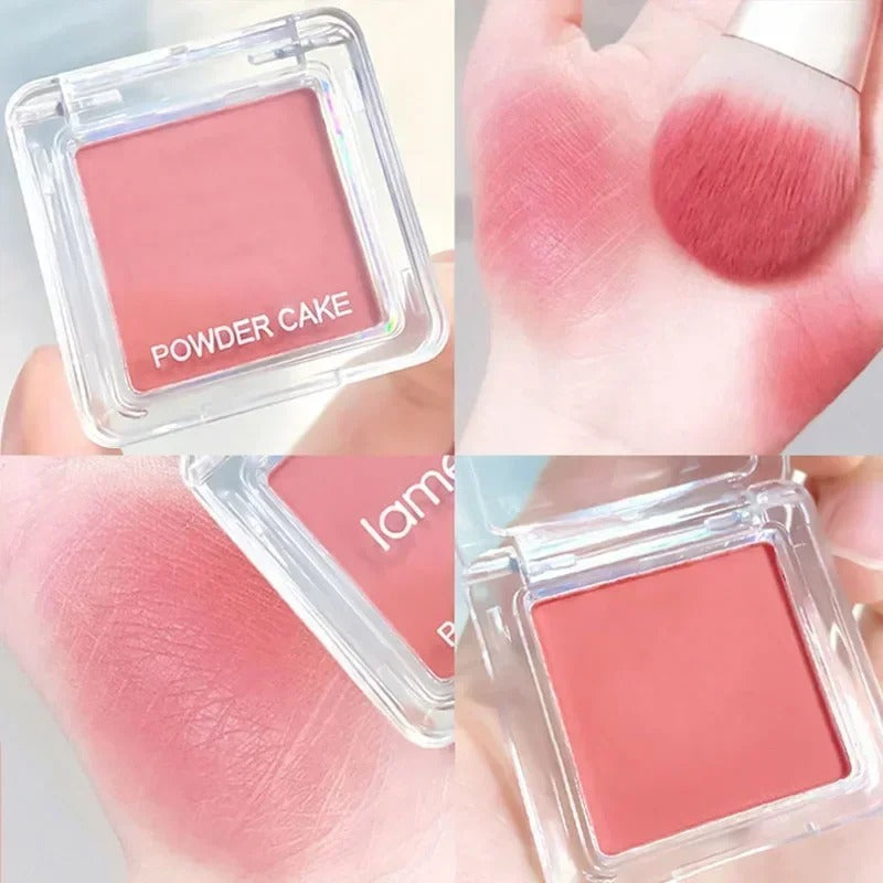 Face Blusher Matte Natural Cheek Tint Brighten Face Waterproof Face