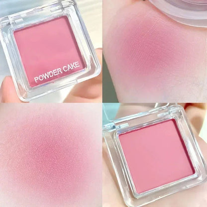 Face Blusher Matte Natural Cheek Tint Brighten Face Waterproof Face