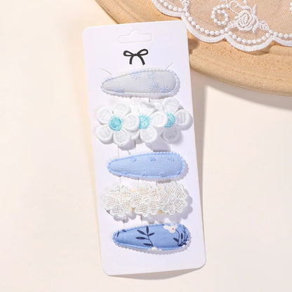 5Pcs BB Clips Set for Children Hair Accessories Sweet Hair bangs