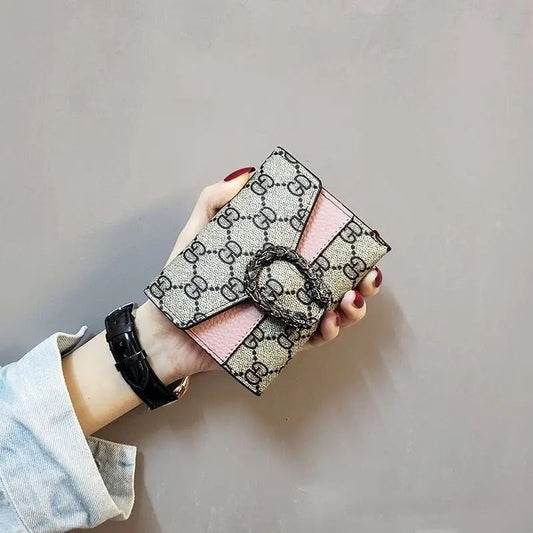 New Style Women's Short Wallet Female Student Three-Fold