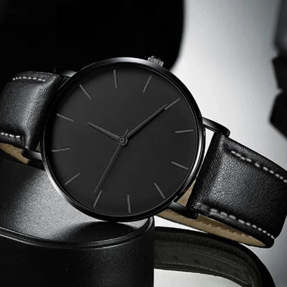 Simple Ultra Thin Men's Watch Top Brand Fashion Analog Quartz