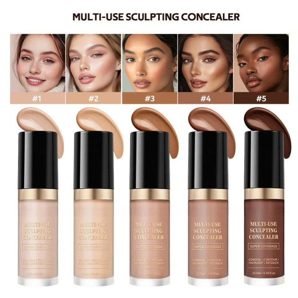 Super Coverage Concealer Multi-Use Cream Oil Free Long Lasting