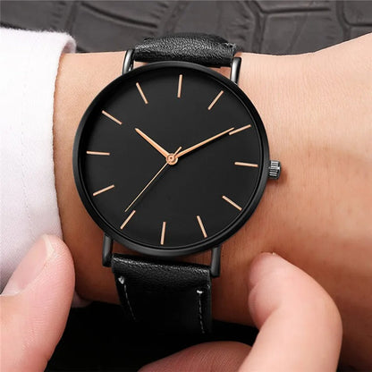 Simple Ultra Thin Men's Watch Top Brand Fashion Analog Quartz