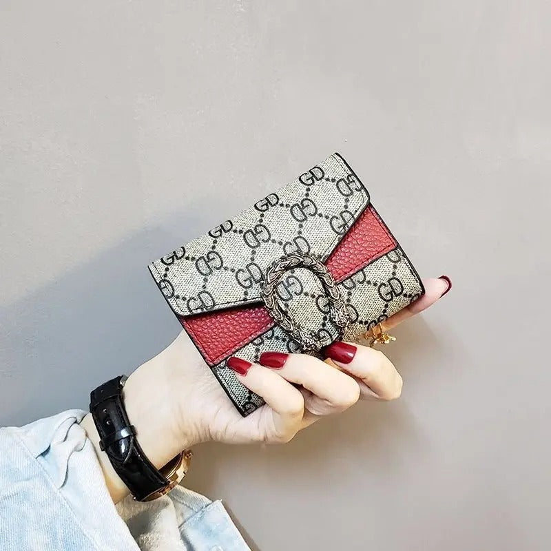 New Style Women's Short Wallet Female Student Three-Fold