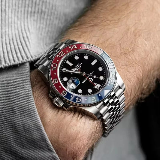 PAGANI DESIGN PD-1662 Luxury GMT Men Mechanical Wristwatch