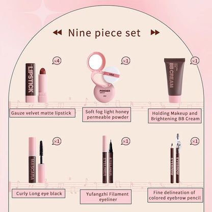 HiVi Makeup Gift Box Powder Glue Record Limited Lipstick