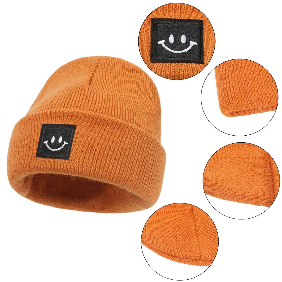 Kids Autumn Winter Hats for Newborn Crochet Beanie Toddler Boy