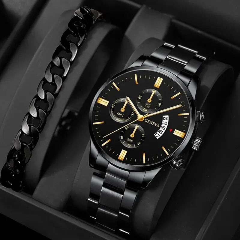 Fashion Men Luxury Calendar Quartz Wrist Watch